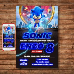 Sonic convite digital